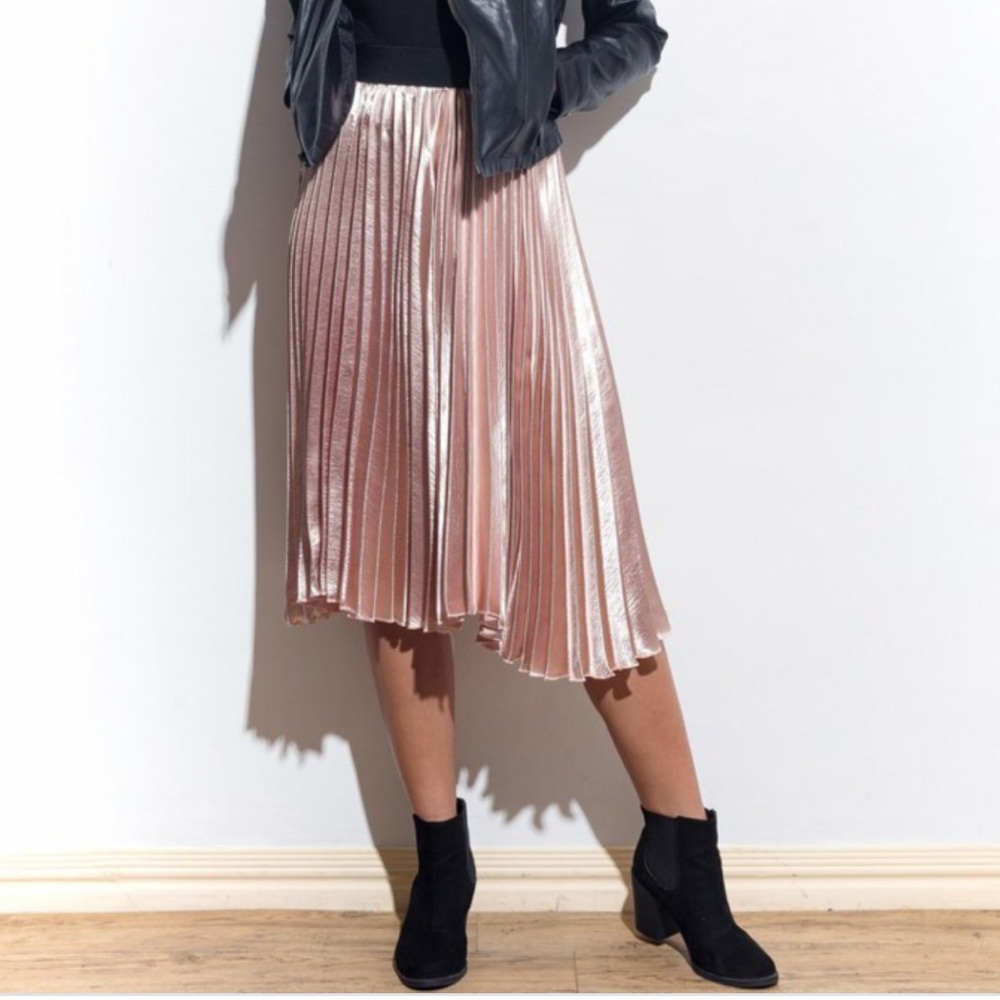 Rose gold skirt